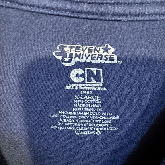 Steven Universe Crystal Gems XL T-Shirt Navy Blue Cartoon Network TV Show - Picture 3 of 6